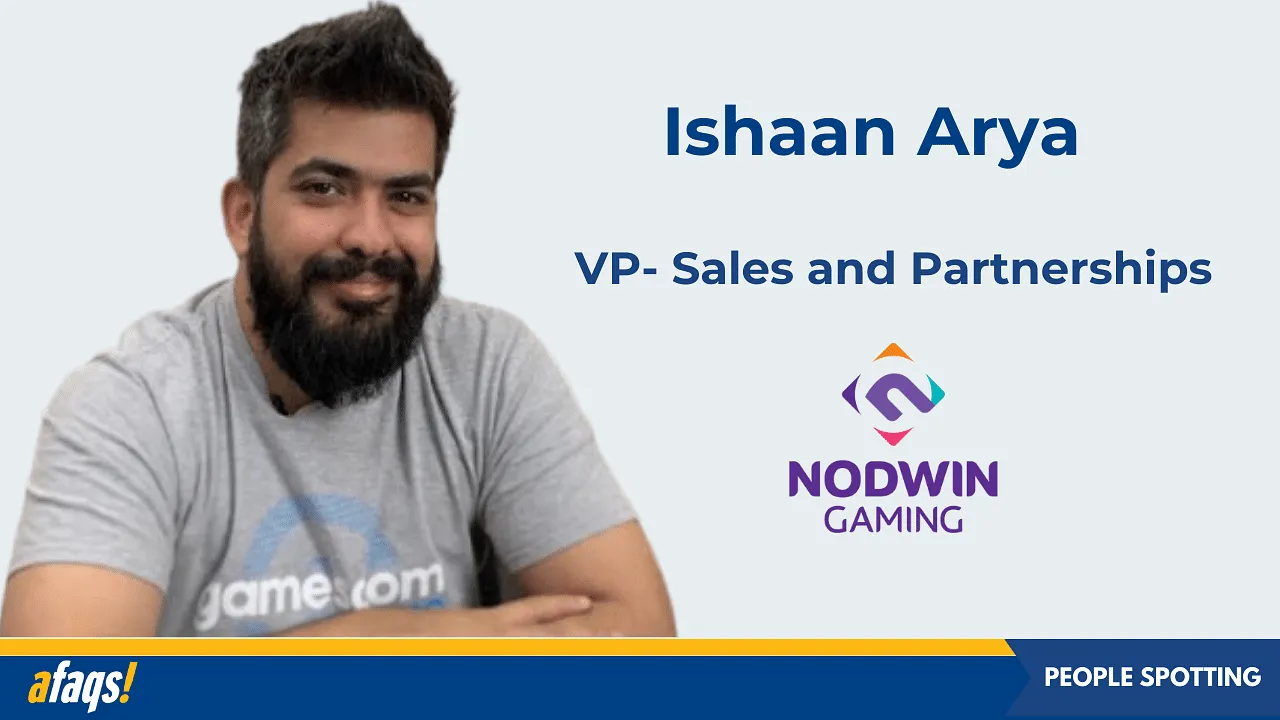 NODWIN Gaming ropes in Ishaan Arya as vice president of sales and partnerships