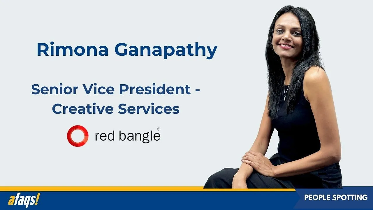 Rimona Ganapathy joins Red Bangle as senior VP - creative services