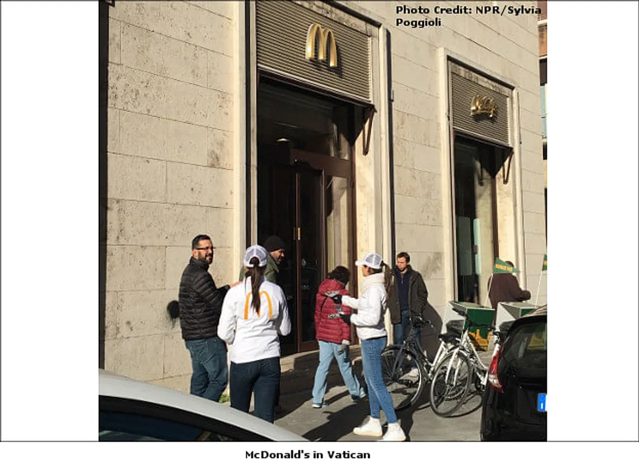 There is now a McDonald's in Vatican City 