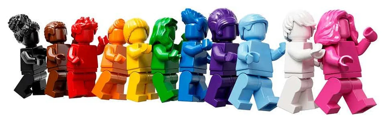 A LEGO set celebrating Pride Month and diversity