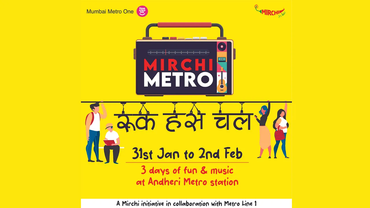 Radio Mirchi collaborates with Mumbai’s Andheri metro station to host 'Mirchi Metro'