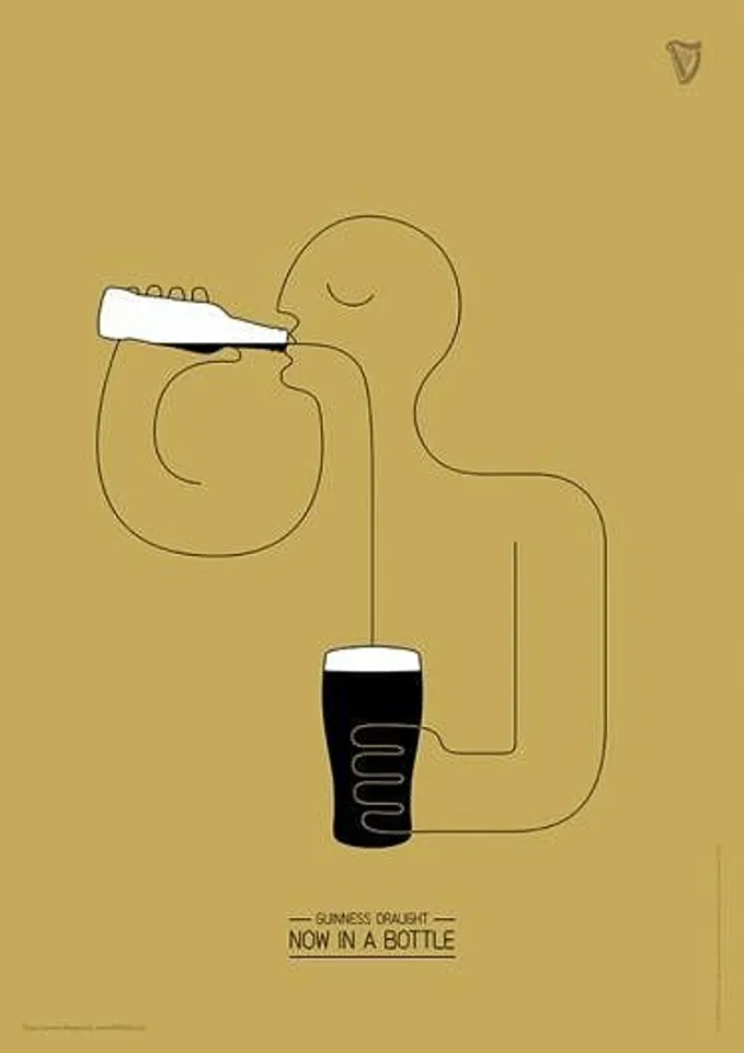 Guinness Draught Now in a Bottle.