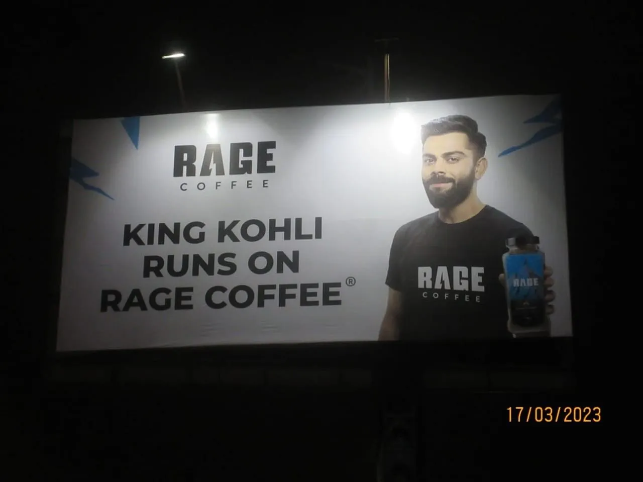Virat Kohli aces Rage Coffee’s OOH campaign in Delhi/NCR