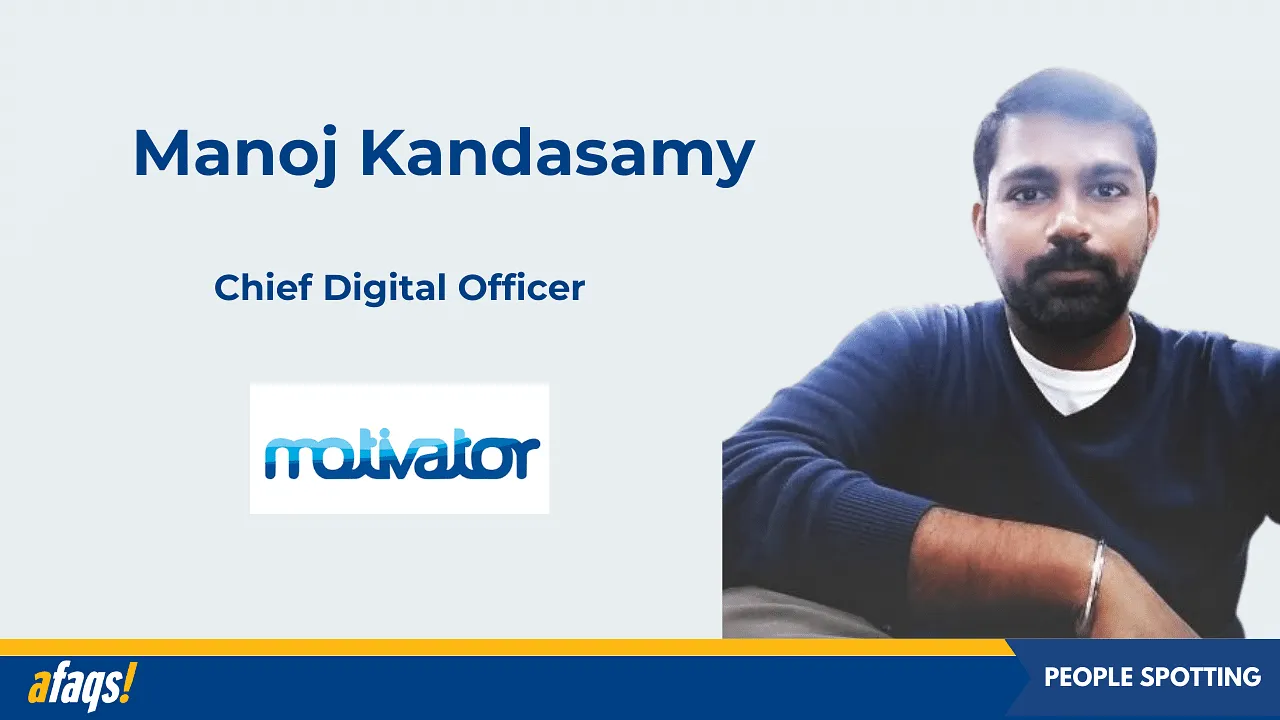 Manoj Kandasamy joins Motivator as Chief Digital Officer