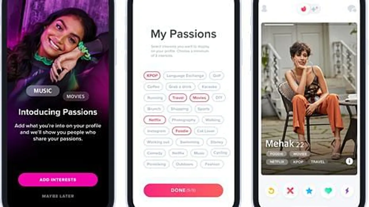 Tinder introduces 'Passions' in India