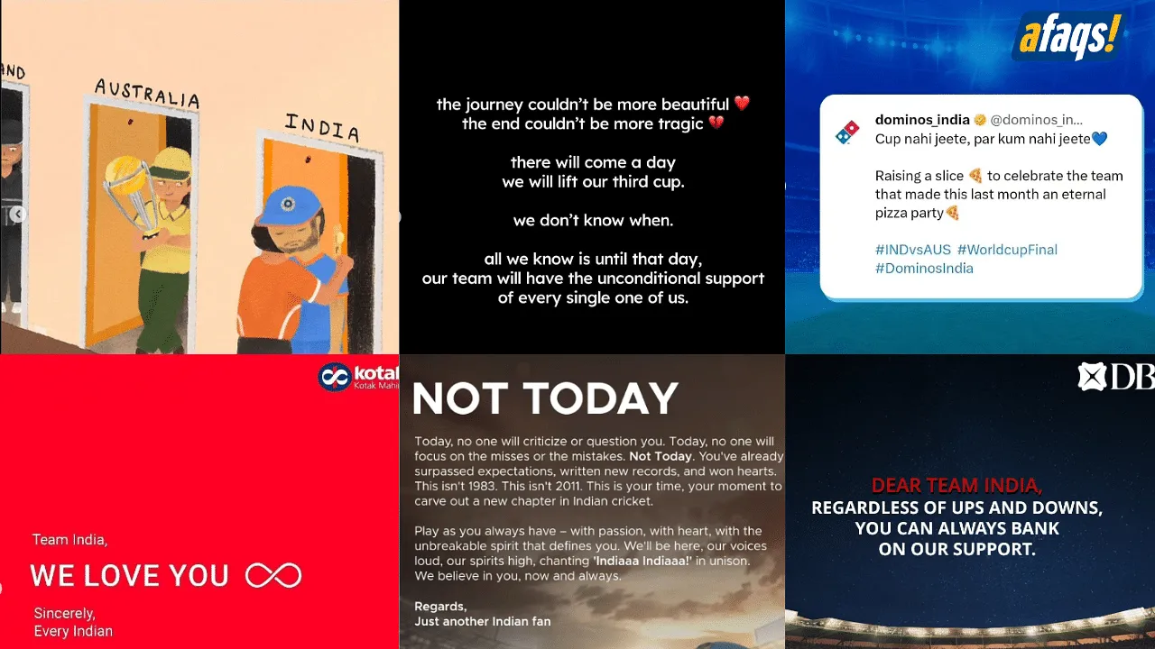 Brands display sportsmanship; console India after World Cup loss 