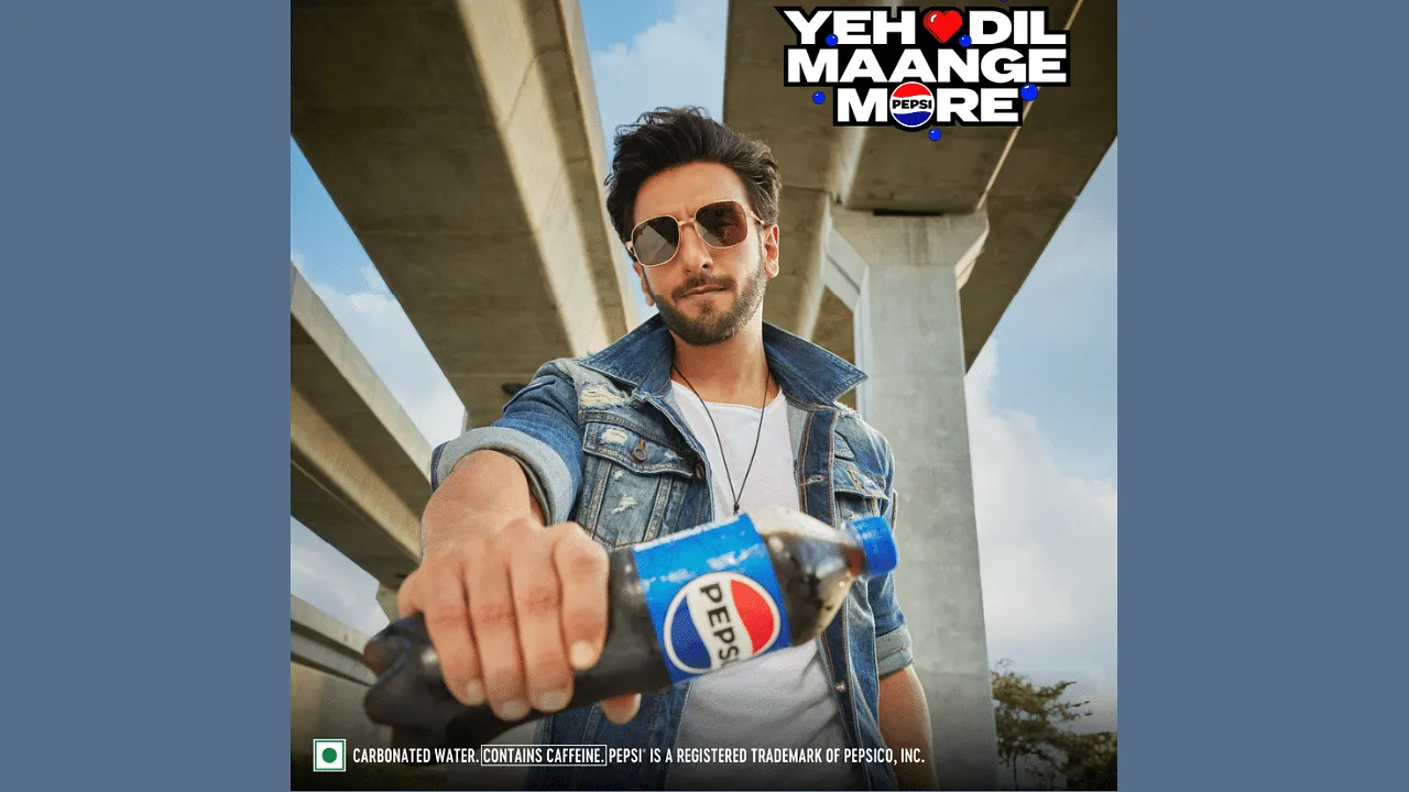 Pepsi unveils new branding and launches the 'Yeh Dil Maange More' campaign ft. Ranveer Singh