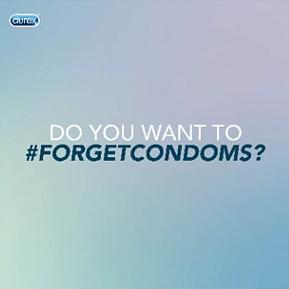Why did Durex ask users to 'forget condoms'?