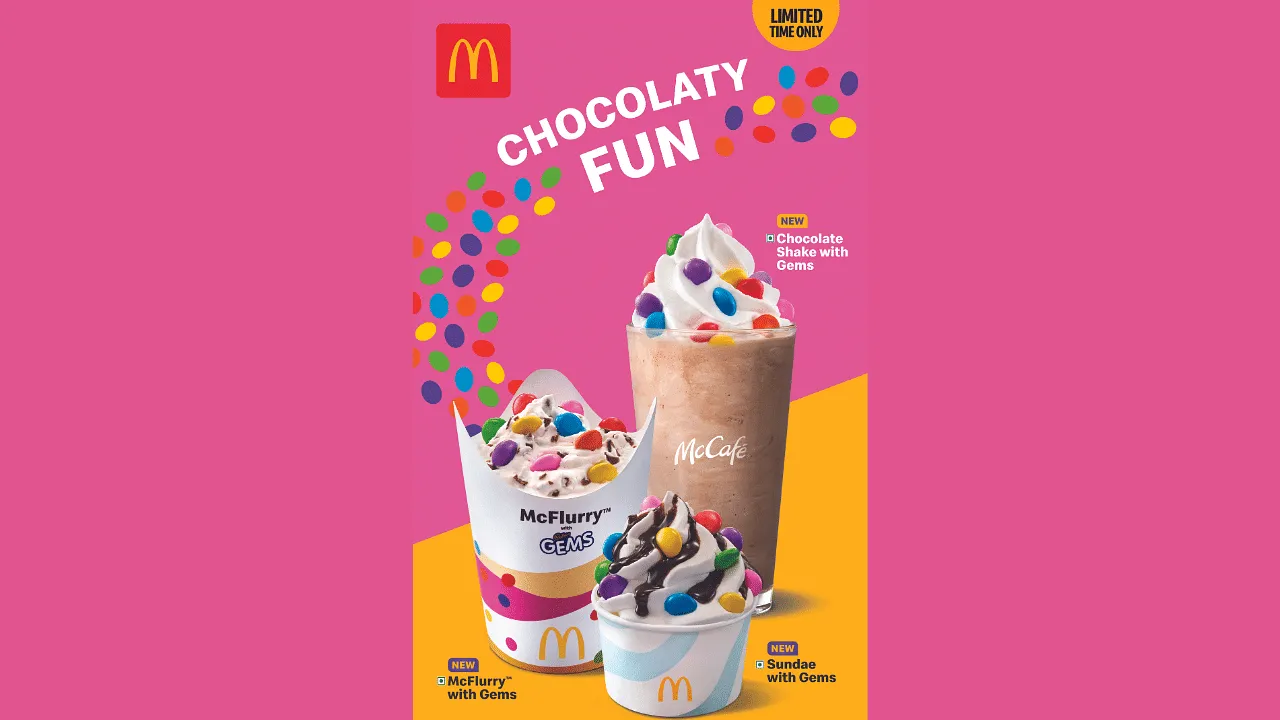 McDonald's India introduces Cadbury Gems topped desserts