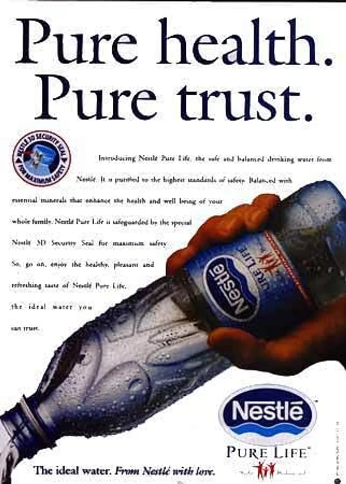 Pure water. Pure trust.