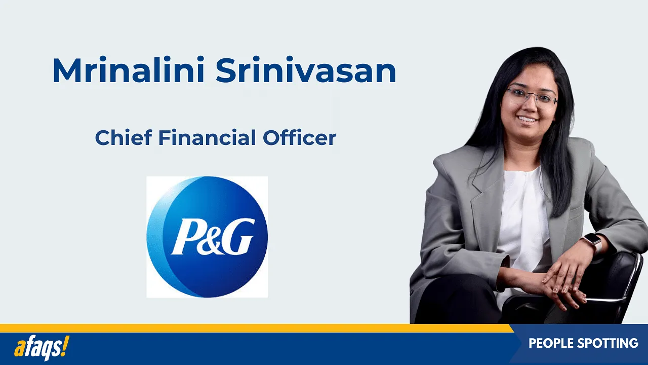 Mrinalini Srinivasan is the new chief financial officer of P&G Hygiene and Health Care 