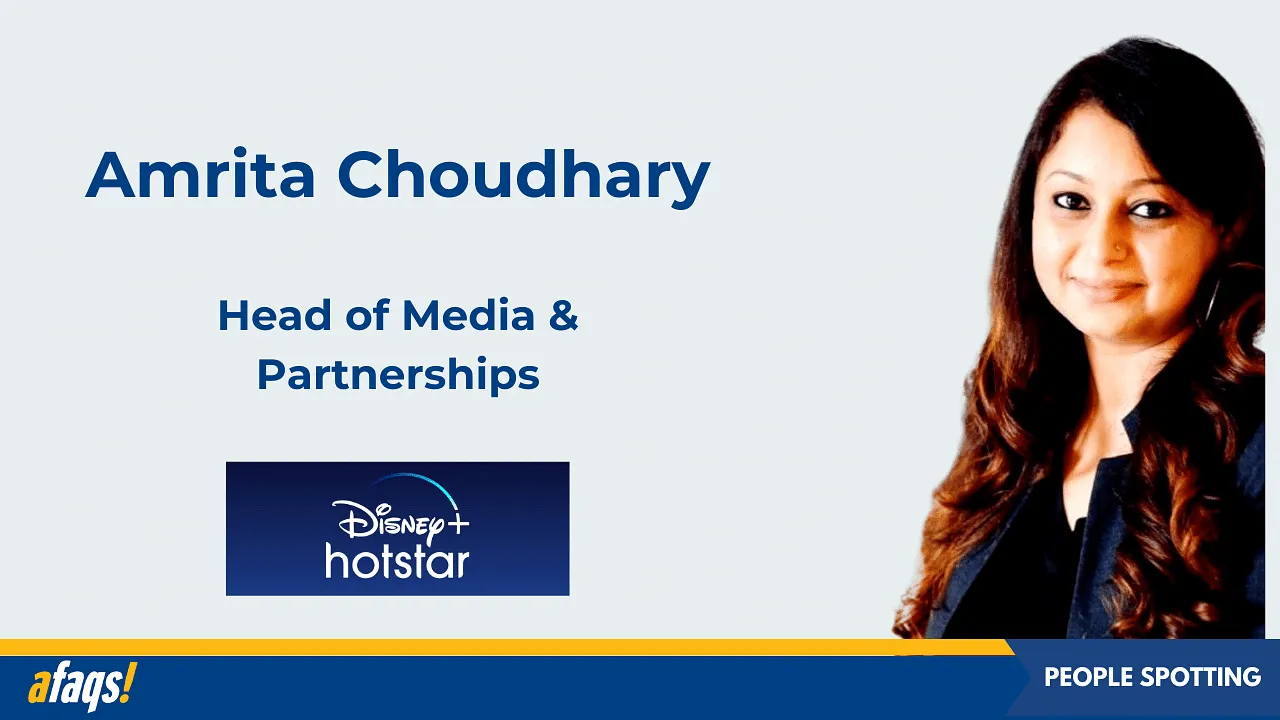 Wavemaker's Amrita Choudhary joins Disney+Hotstar as Head of Media & Partnerships