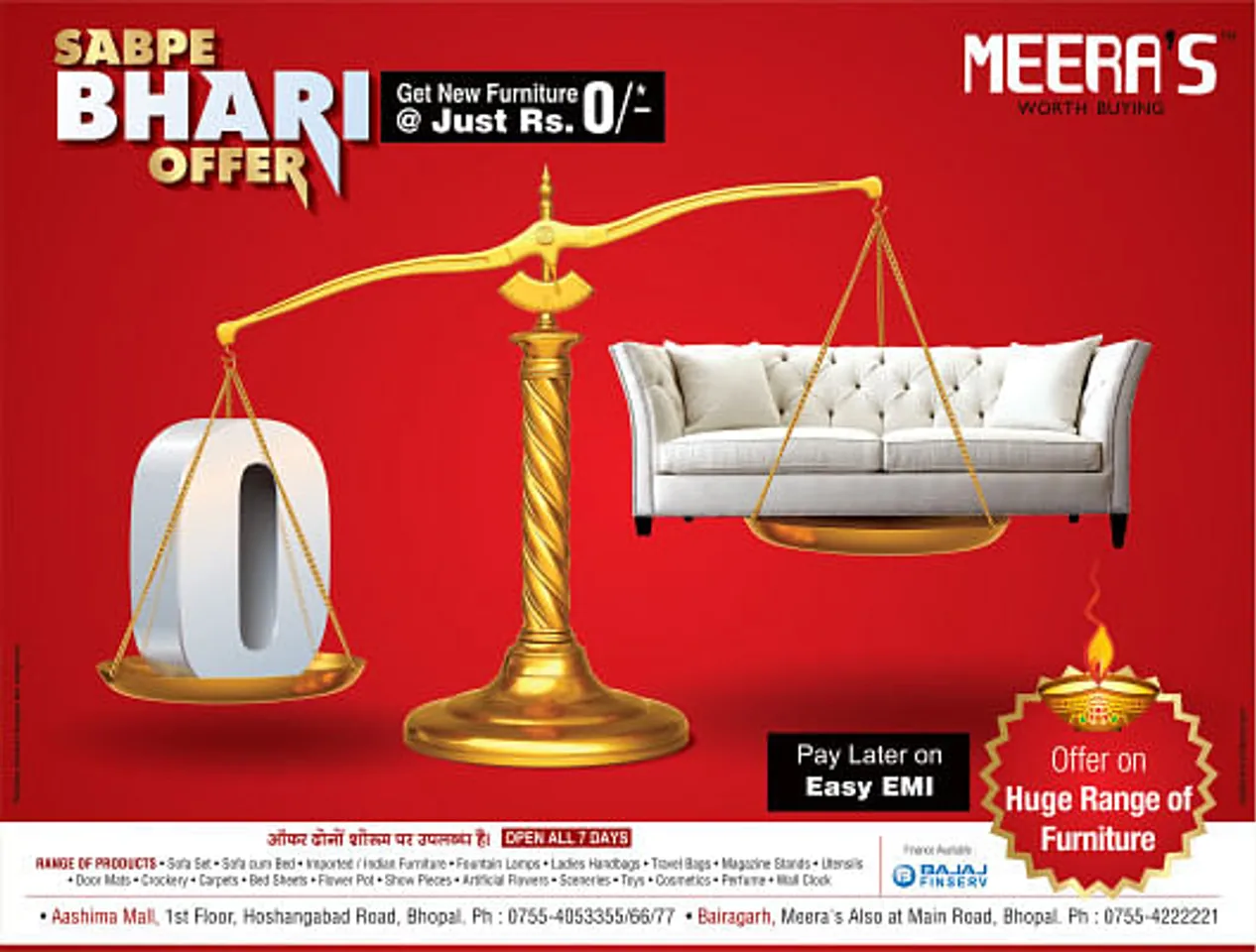 Offer, Furniture, O%, Creative AD, Creative Furniture AD
