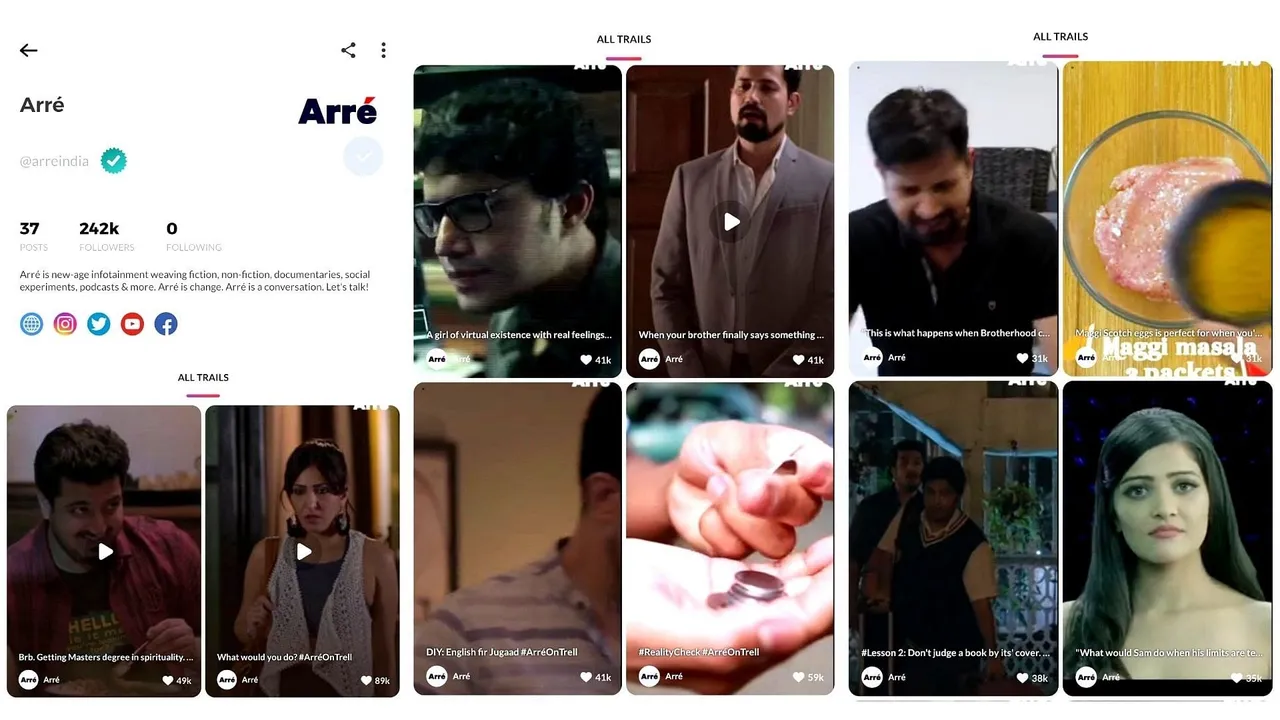 Lifestyle social commerce platform Trell partners with Arré 