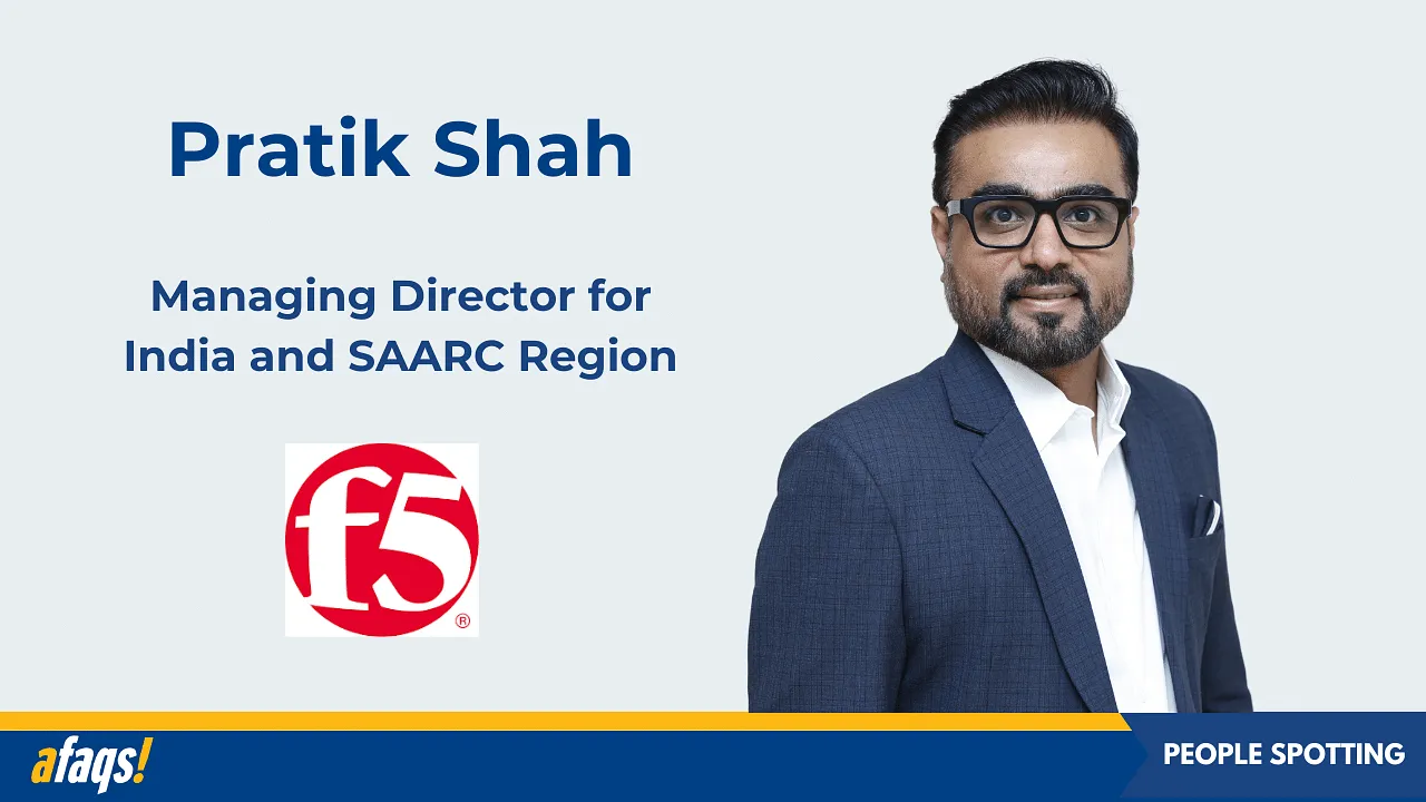 F5 onboards Pratik Shah as managing director for India and SAARC region