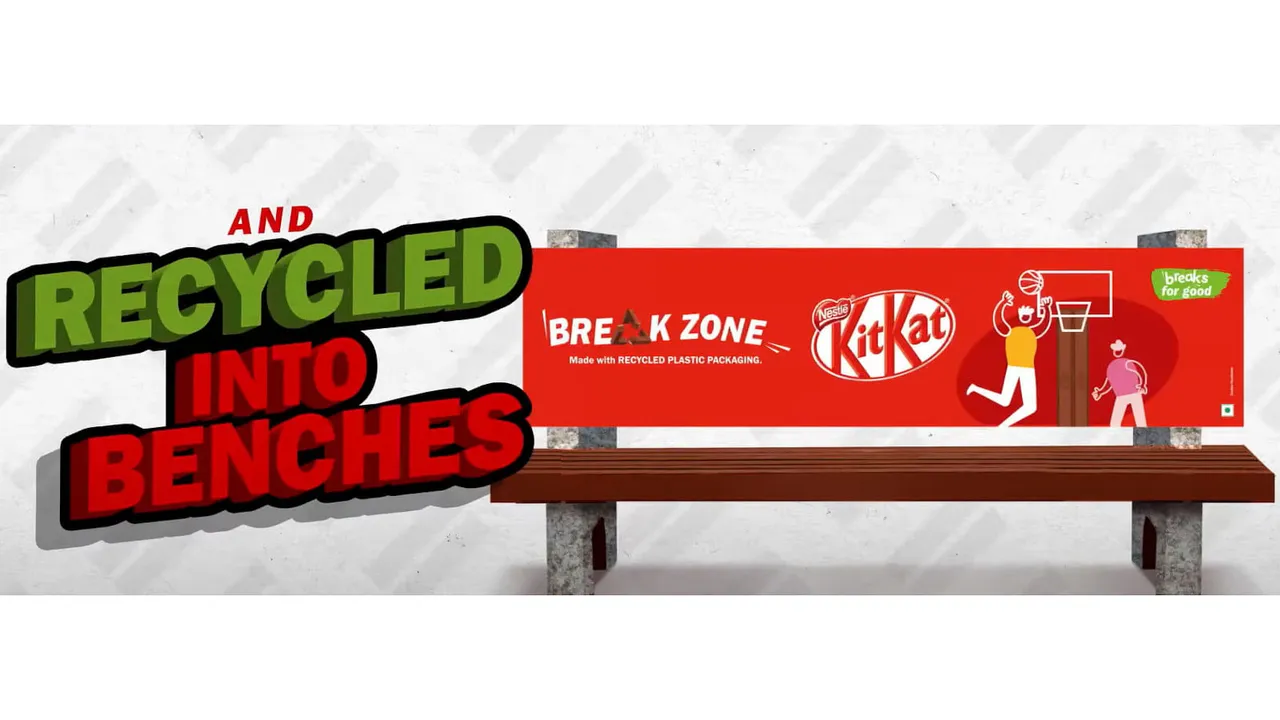 KITKAT launches “Breaks for Good’, creates Break Zones made with recycled plastic packaging