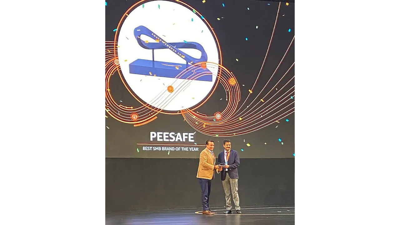 Pee Safe bags award for ‘The Best SMB Brand of the Year’ at Amazon SMBhav 2020