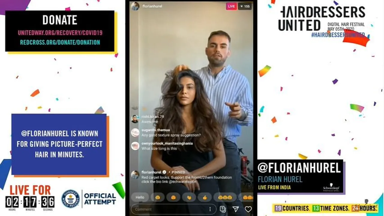 When hairdressers from 19 countries did a 24-hour live stream...