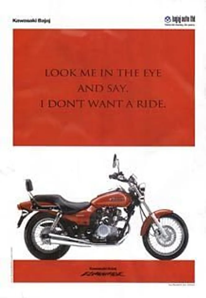 Look me in the eye and say, I don't want a ride.