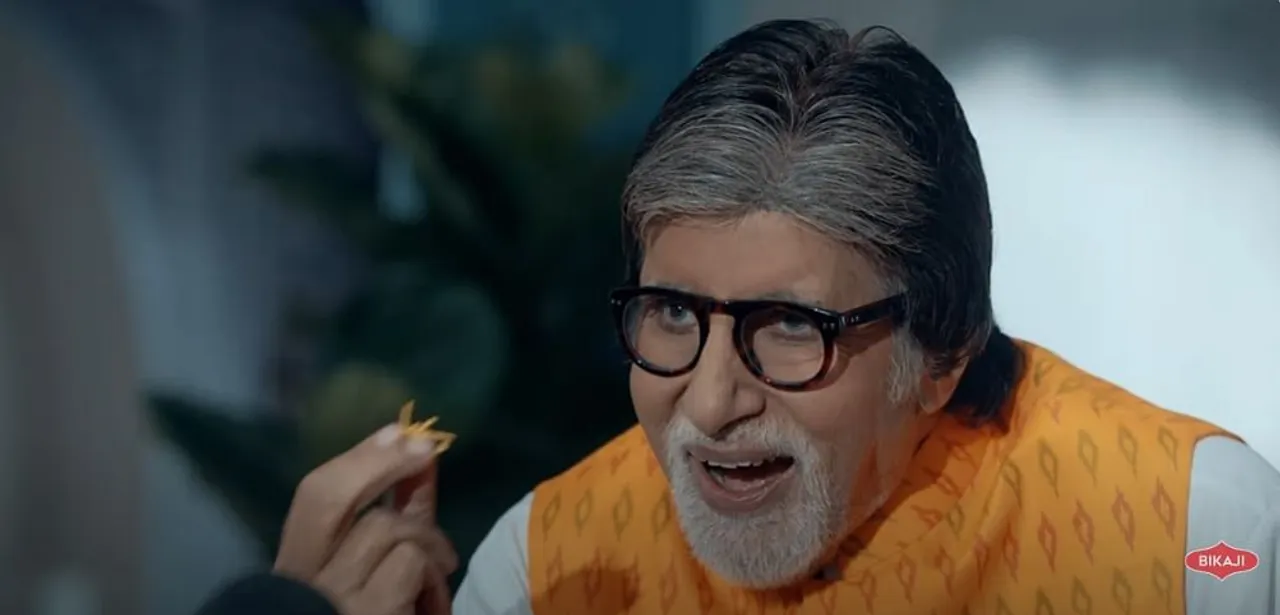 Amitabh Bachchan's snacking antics take centre stage in Bikaji's latest campaign