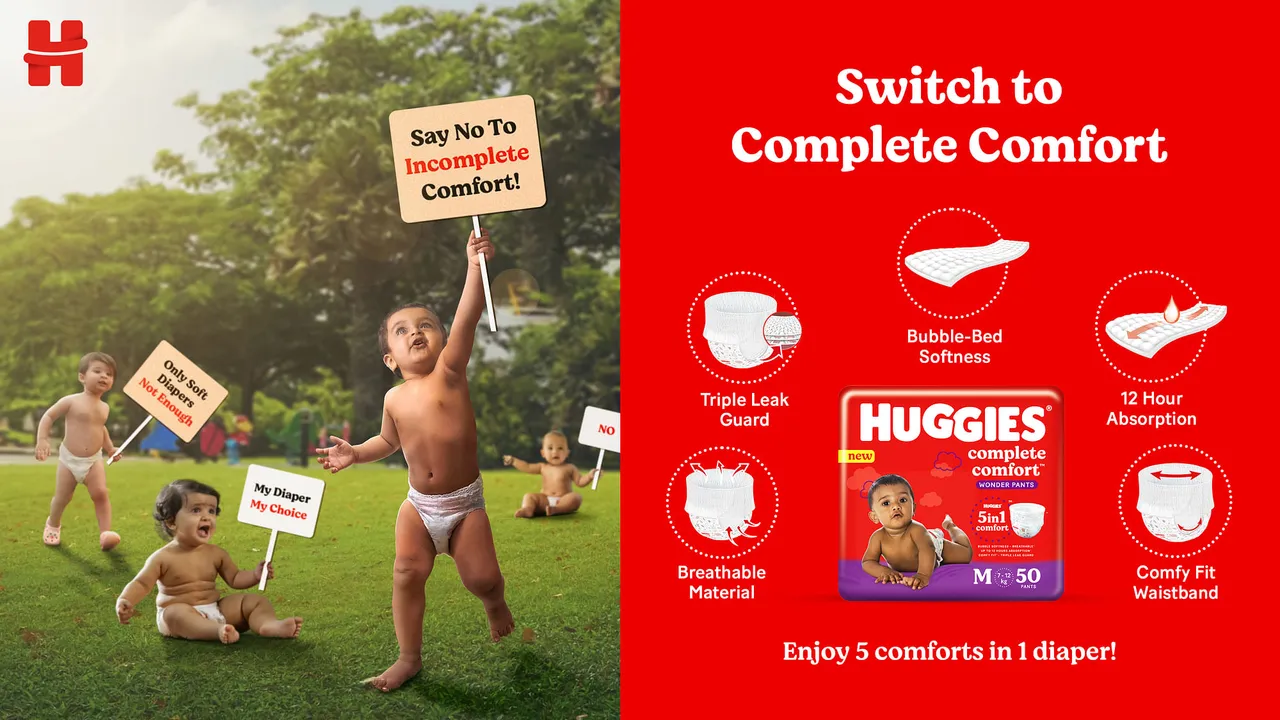 Kimberly-Clark relaunches its diaper brand Huggies with the new ‘Huggies Complete Comfort®’ range in India