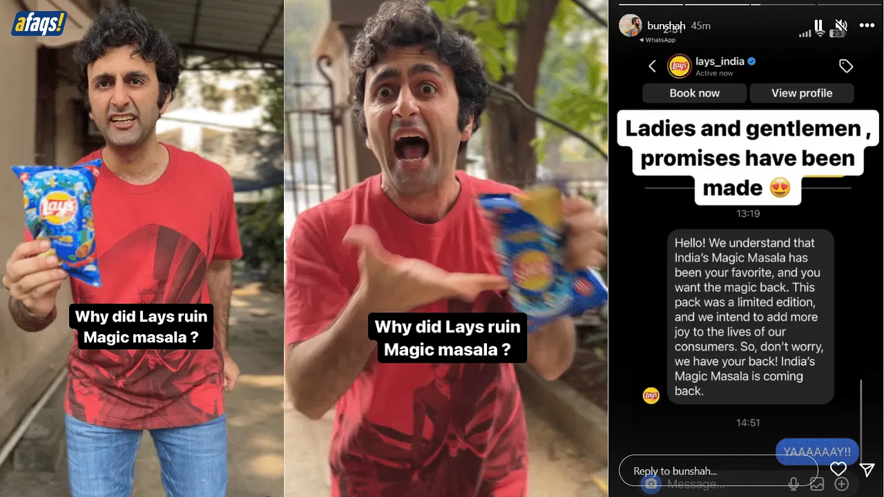 Lay’s India responds to creator Bunshah’s deinfluencing tirade against its Magic Masala variant