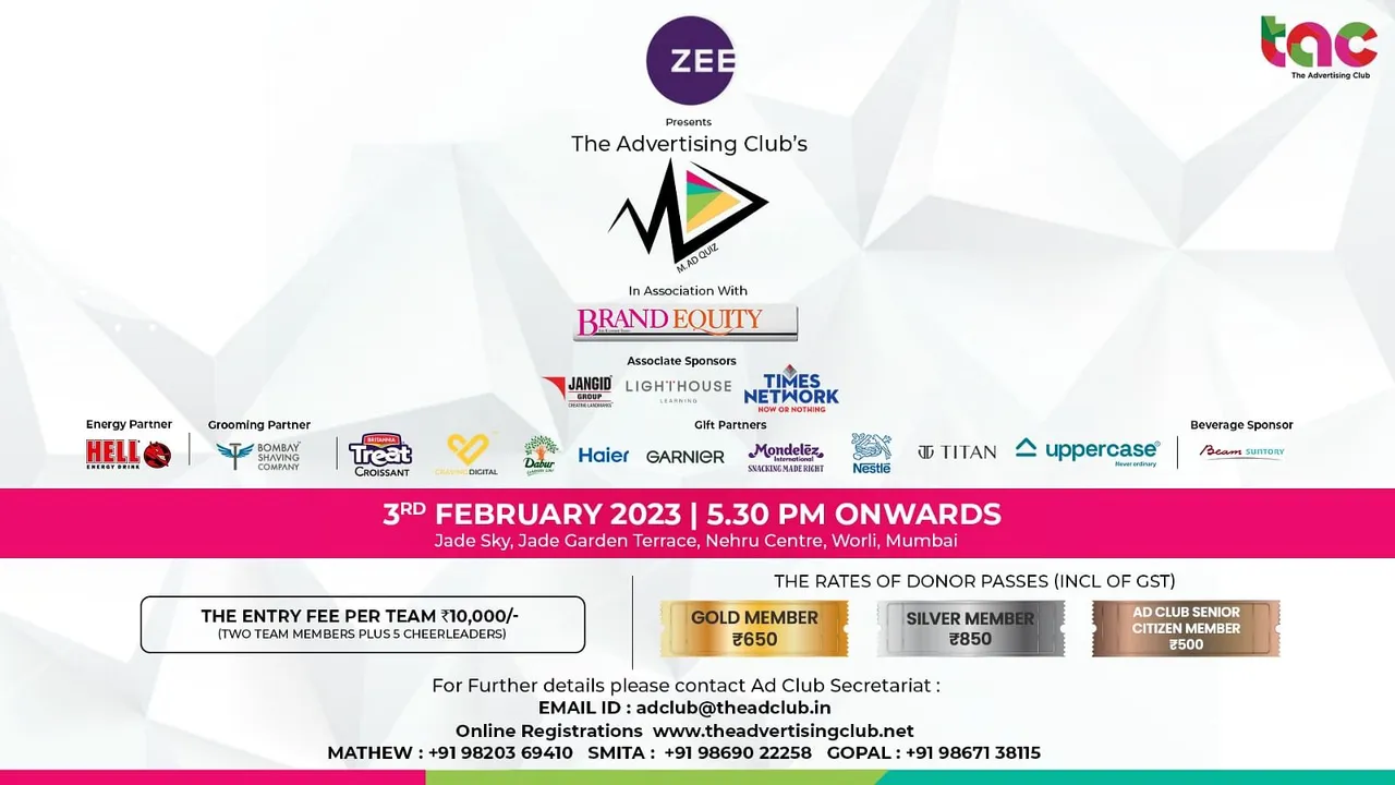 Zee presents Adclub’s M.Ad Quiz 