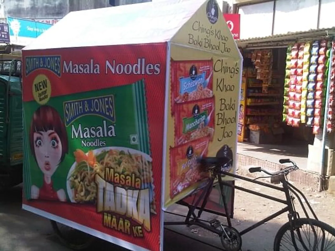 Smith and Jones Masala Noodles Rickshaw OOH
