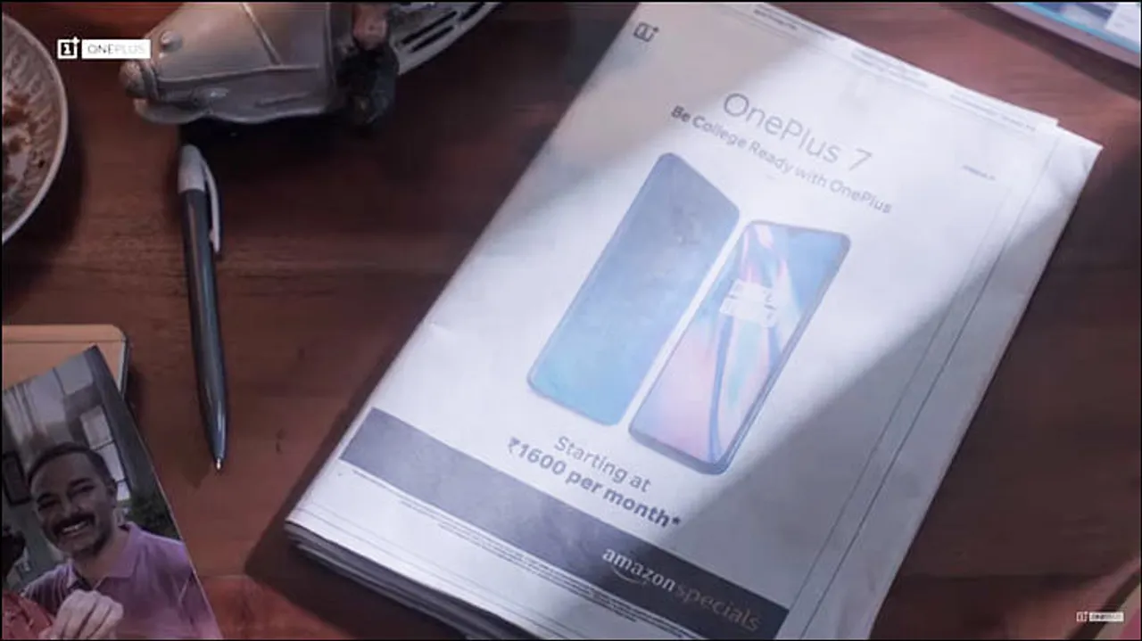 OnePlus weaves ad film around its print ad