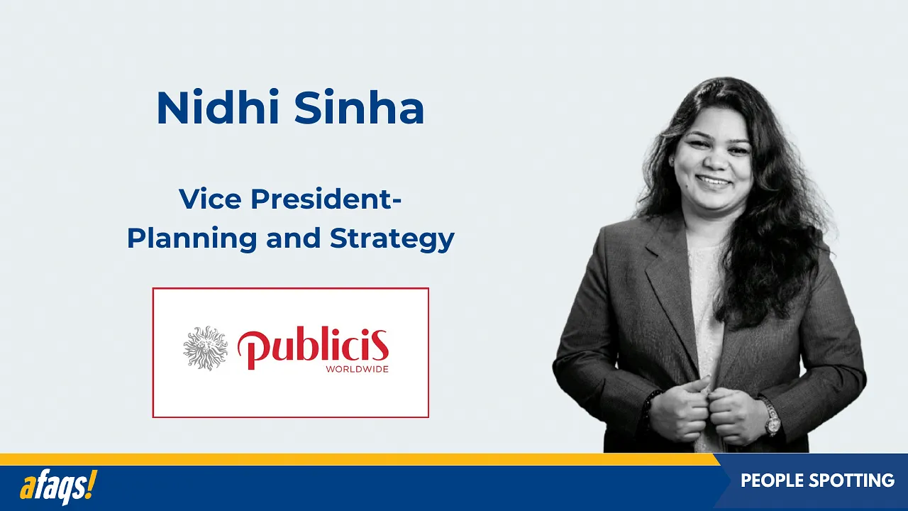 Nidhi Sinha joins Publicis Worldwide India as VP of planning and strategy 