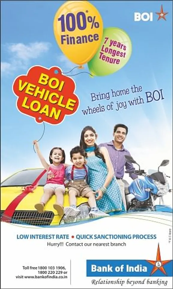 BOI Vehicle Loan Ad