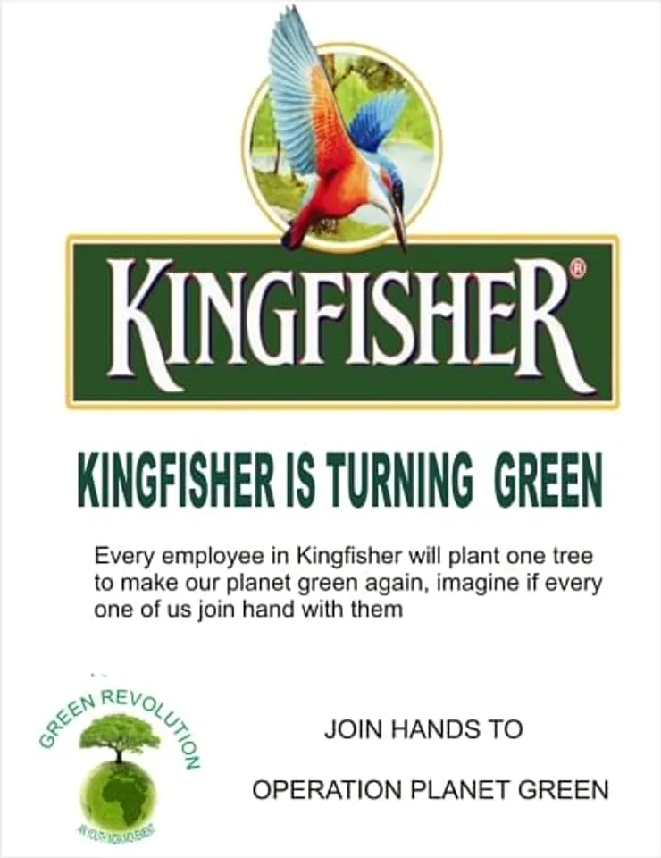 Kingfisher turns Green