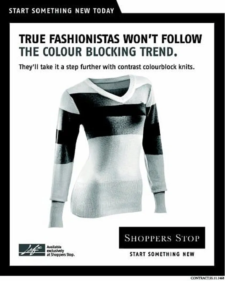 Colourblock knit