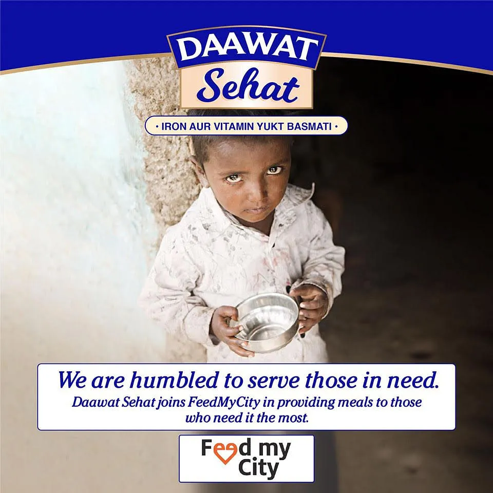 Daawat joins hands with Feed My City to feed families affected during Covid-19 lockdown