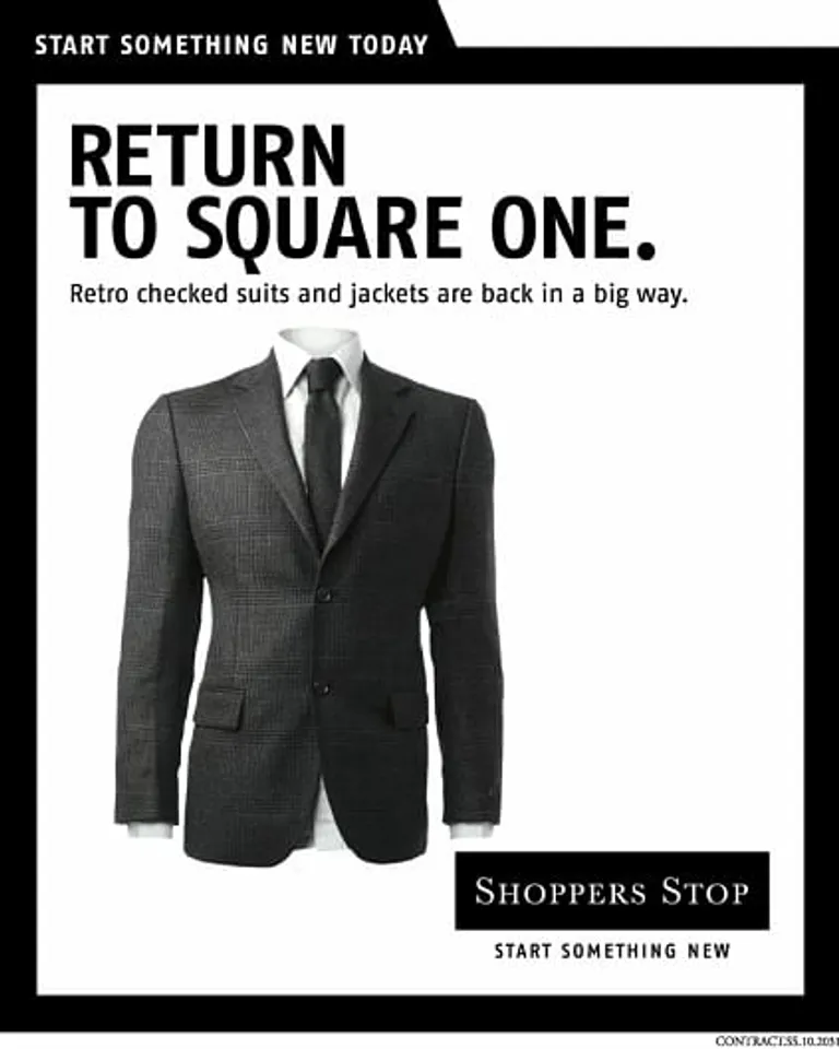 Retro checked suit