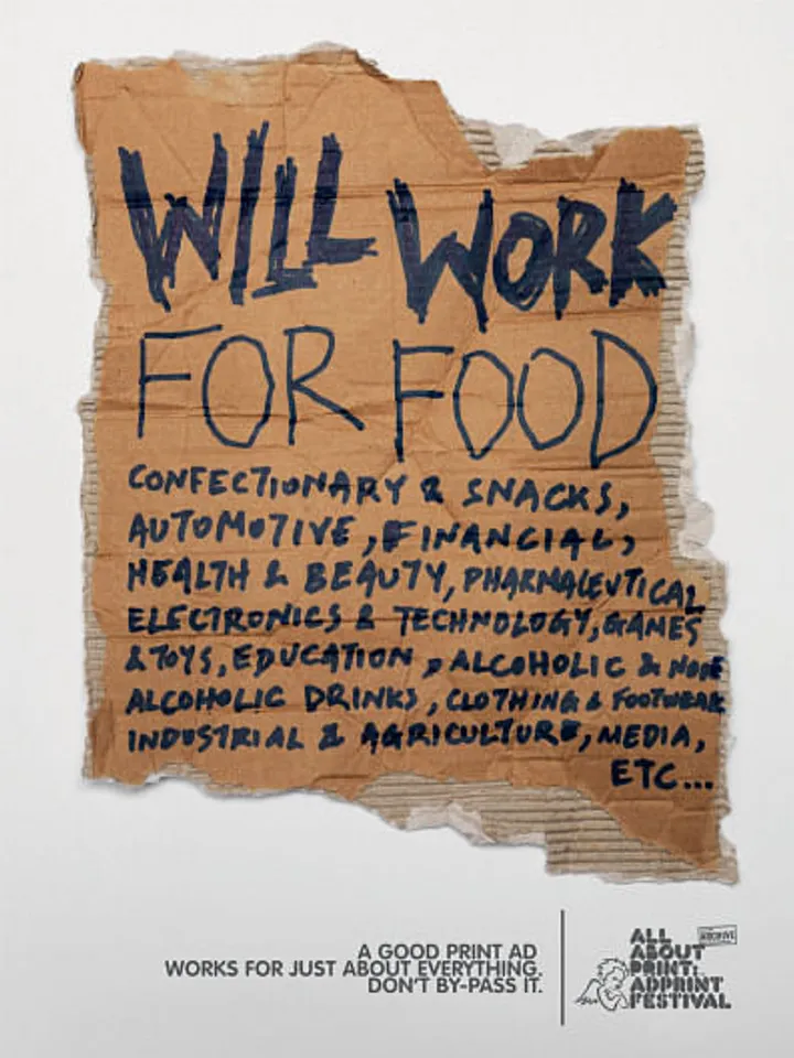 Will work for food