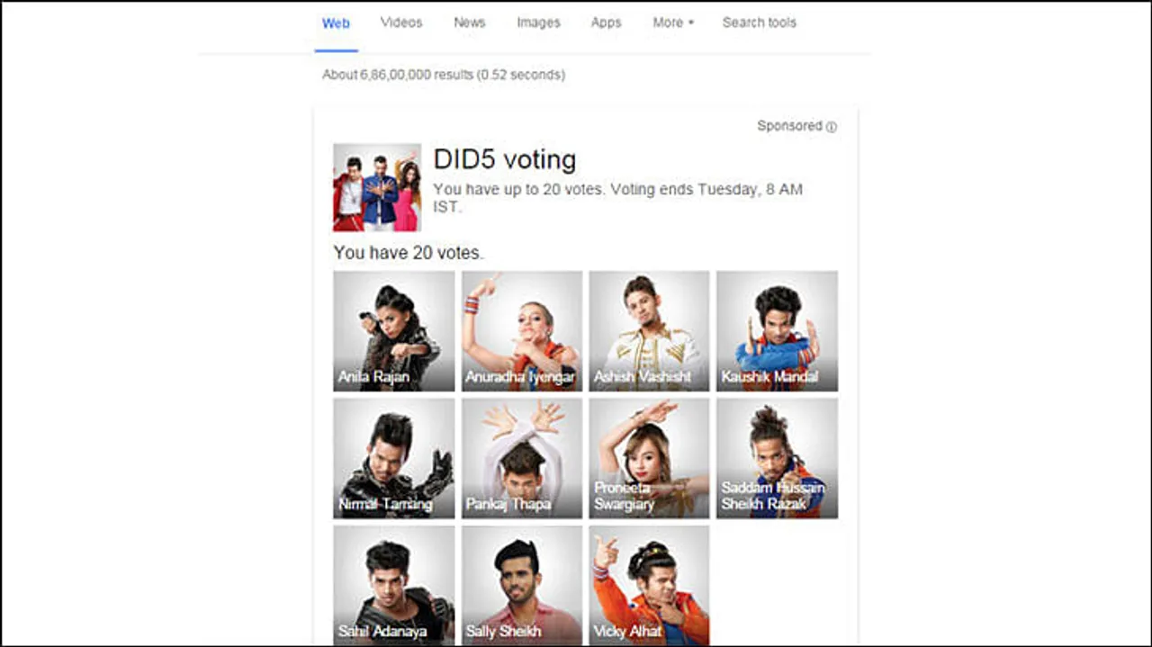 'Search and Vote' says Zee
