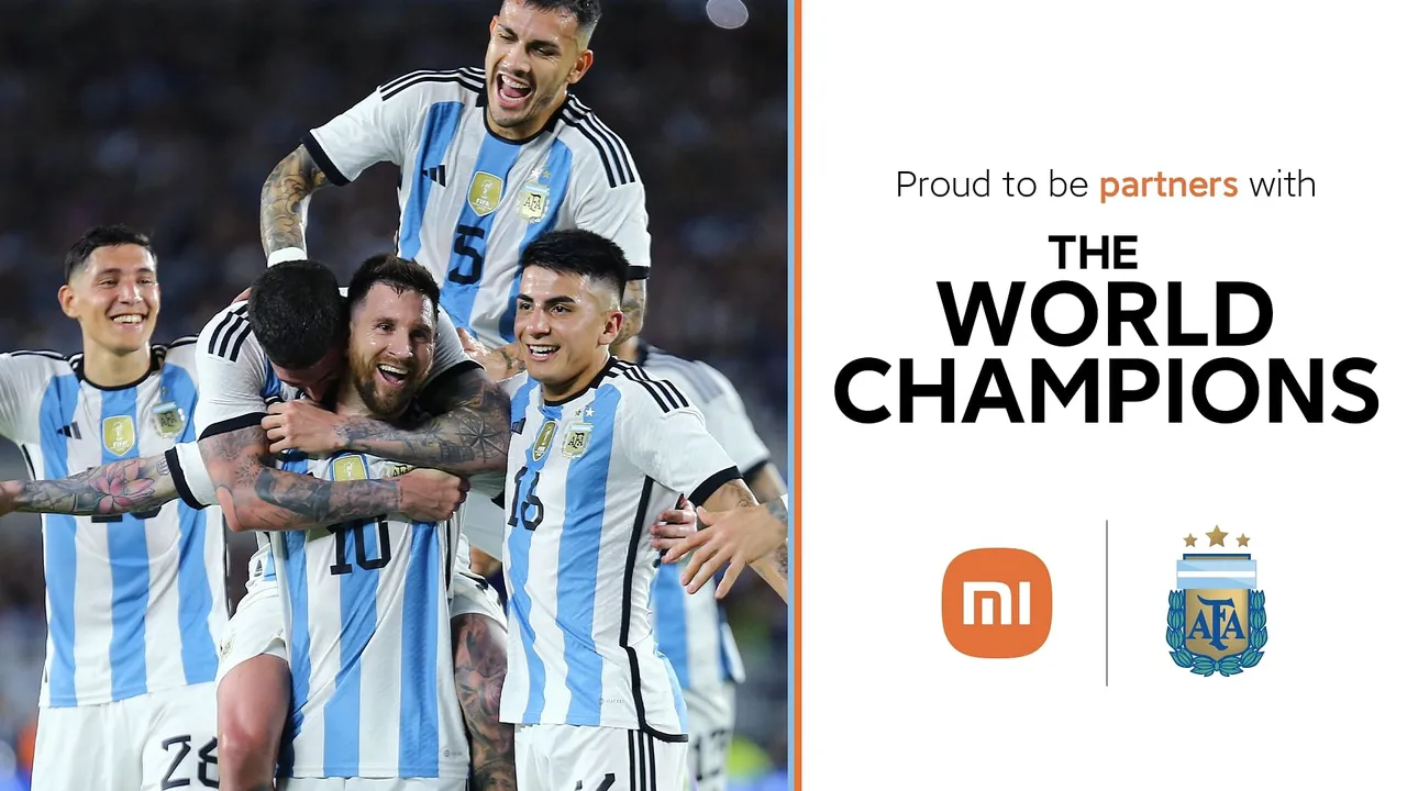 Xiaomi India partners with The Argentine Football Association to sponsor the World Champions