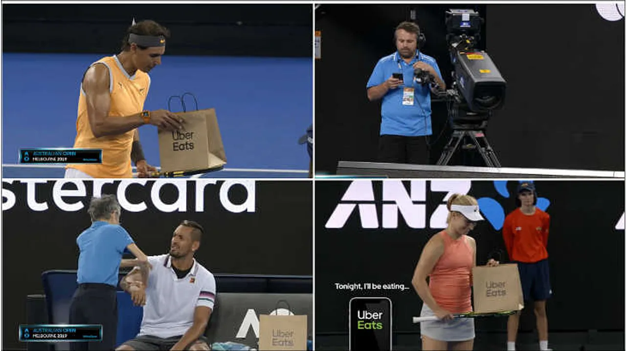 Tennis stars talking food on the court. Why?