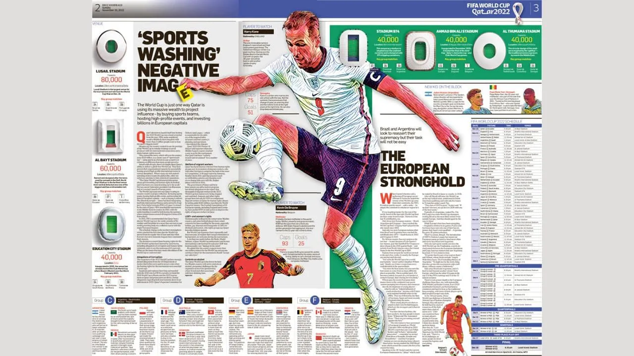 Deccan Herald wins ‘Award of Excellence’ in the ‘Best Double Spread Design’ 