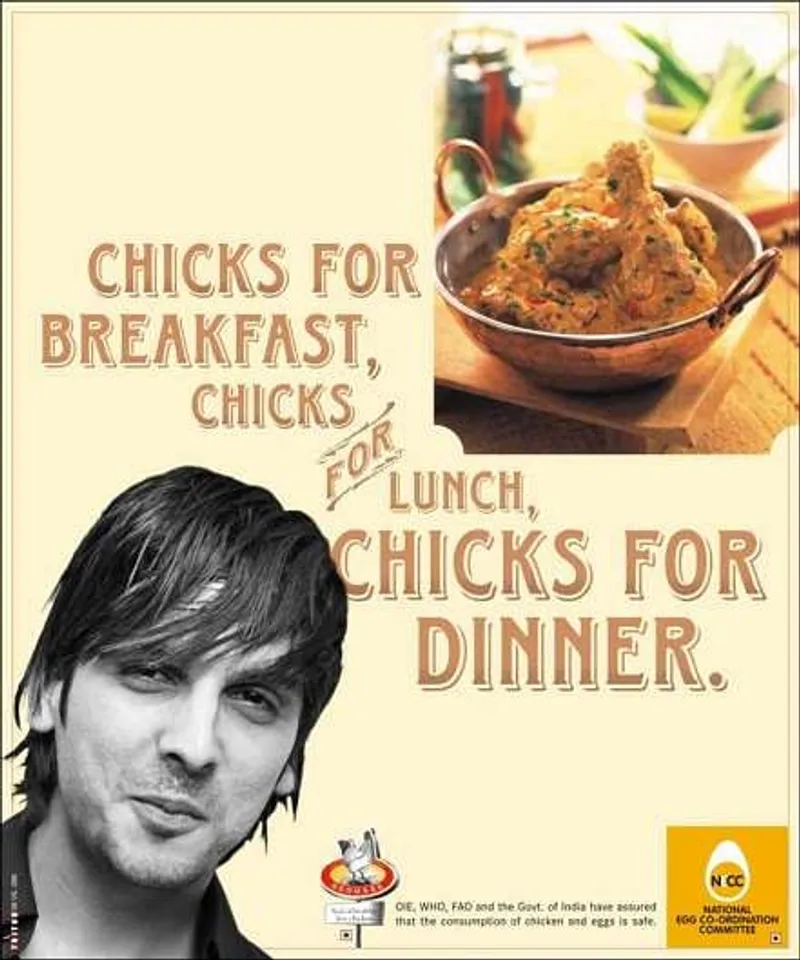 Chicks for breakfast,Chicks for lunch,Chicks for dinner.