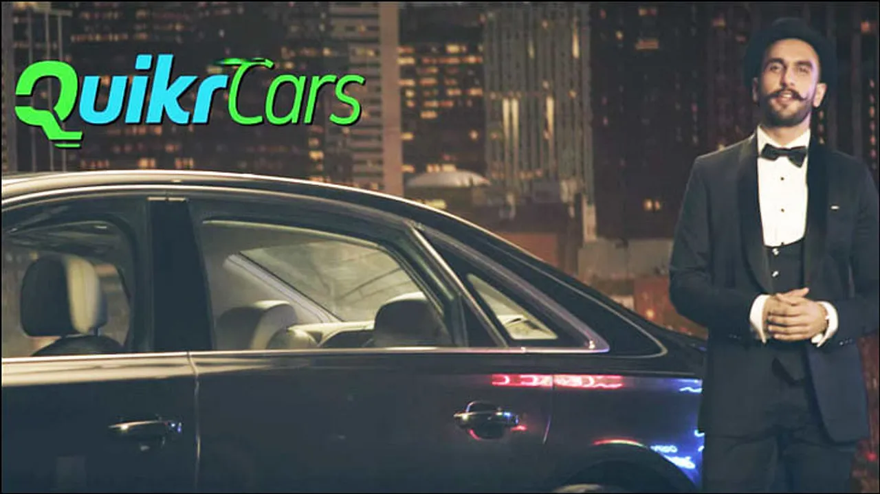 afaqs! Creative Showcase: Quikr Cars: Ranveer Singh makes a statement