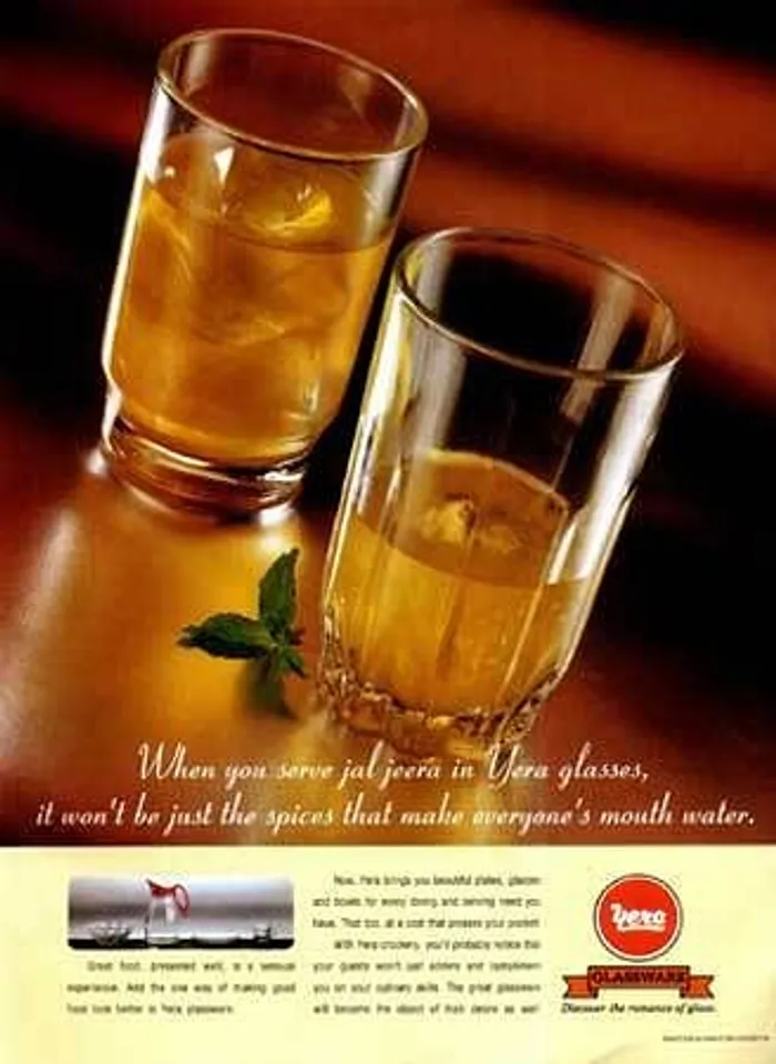 When you serve jal jeera in Yera glasses, it won't be just the spices that make everyone's mouth water.