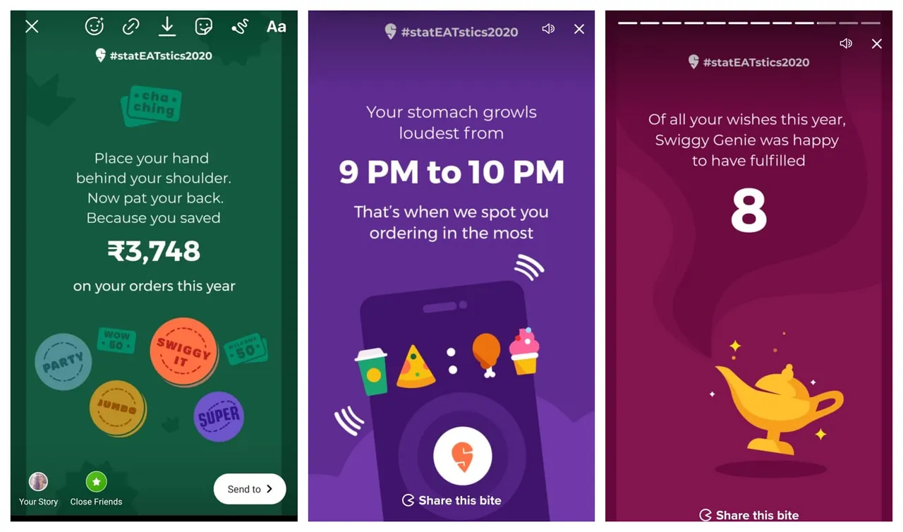 Swiggy app makes StatEATstics personal, allows users to trace their ordering behaviour in 2020
