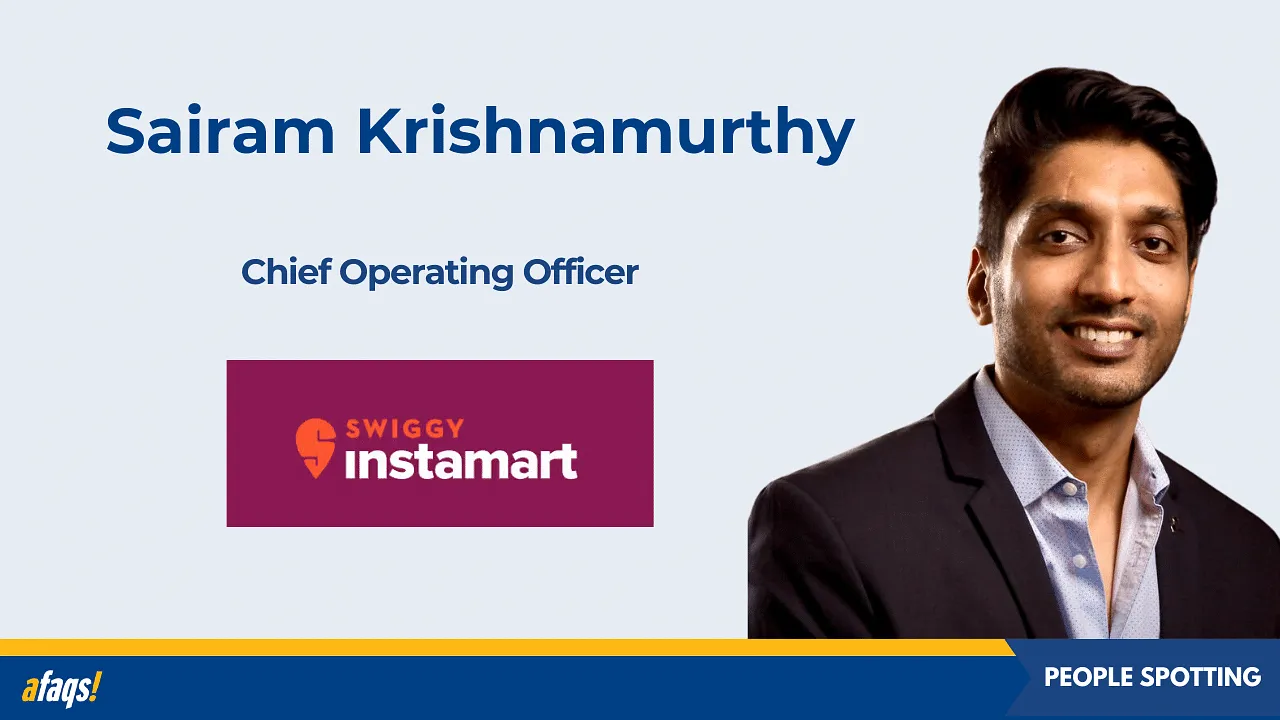 Swiggy Instamart appoints Sairam Krishnamurthy as its first chief operating officer