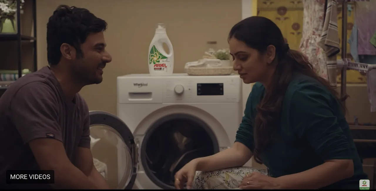 With Ariel's new 'Share the Load' spot, the dirty linen comes out to dry