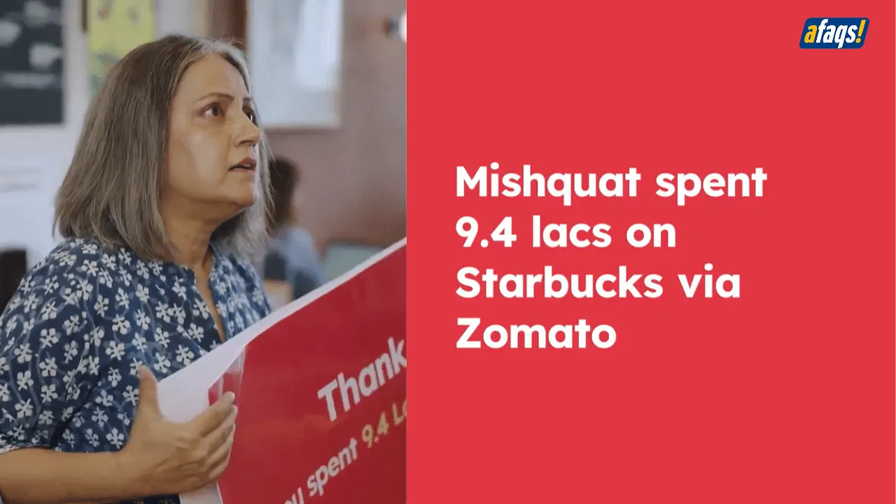 Zomato celebrates customer who ordered Rs. 9.4 Lakh worth of coffee from Starbucks 