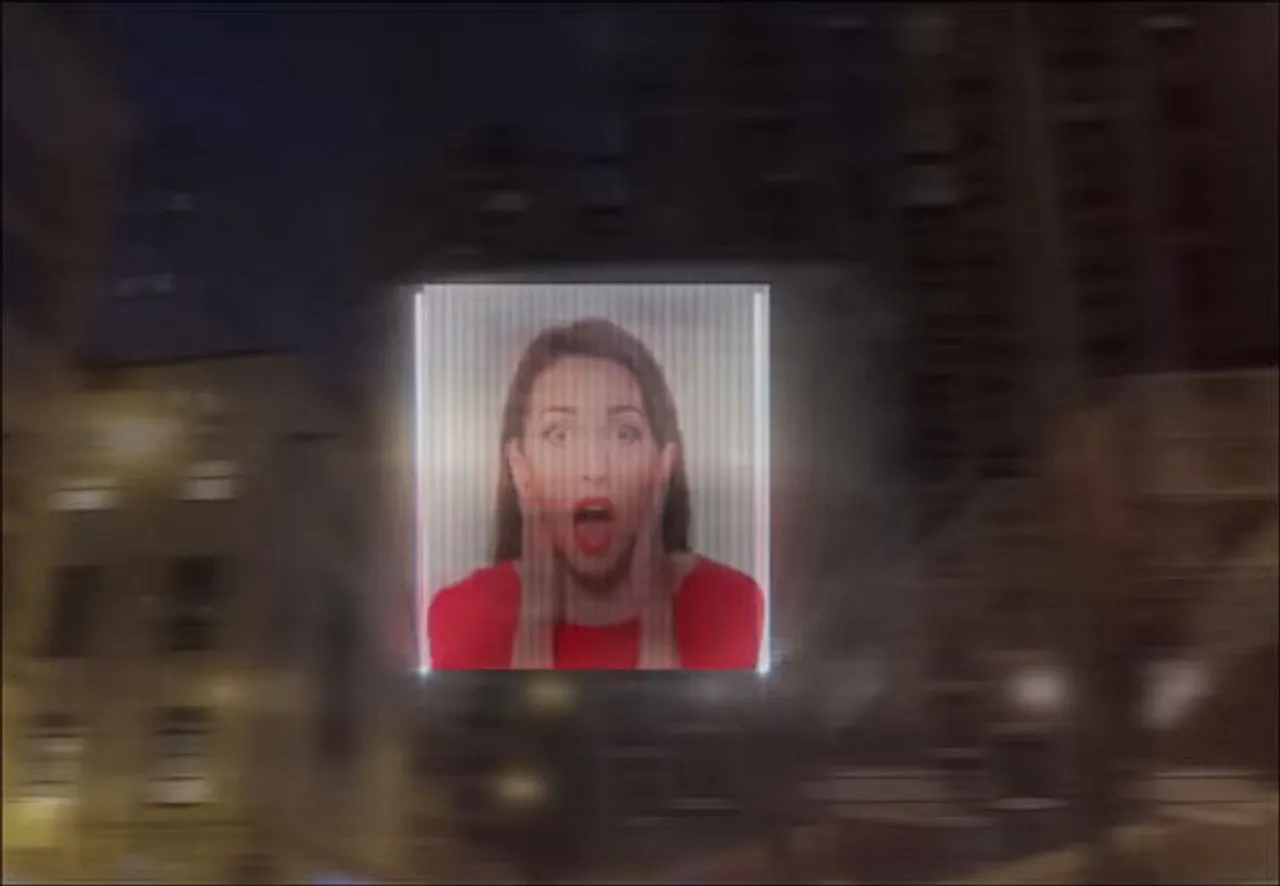 Marriott to project ads into the night sky