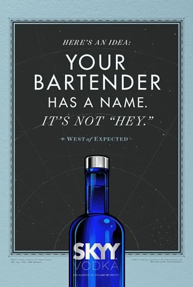 Your bar tender has a name