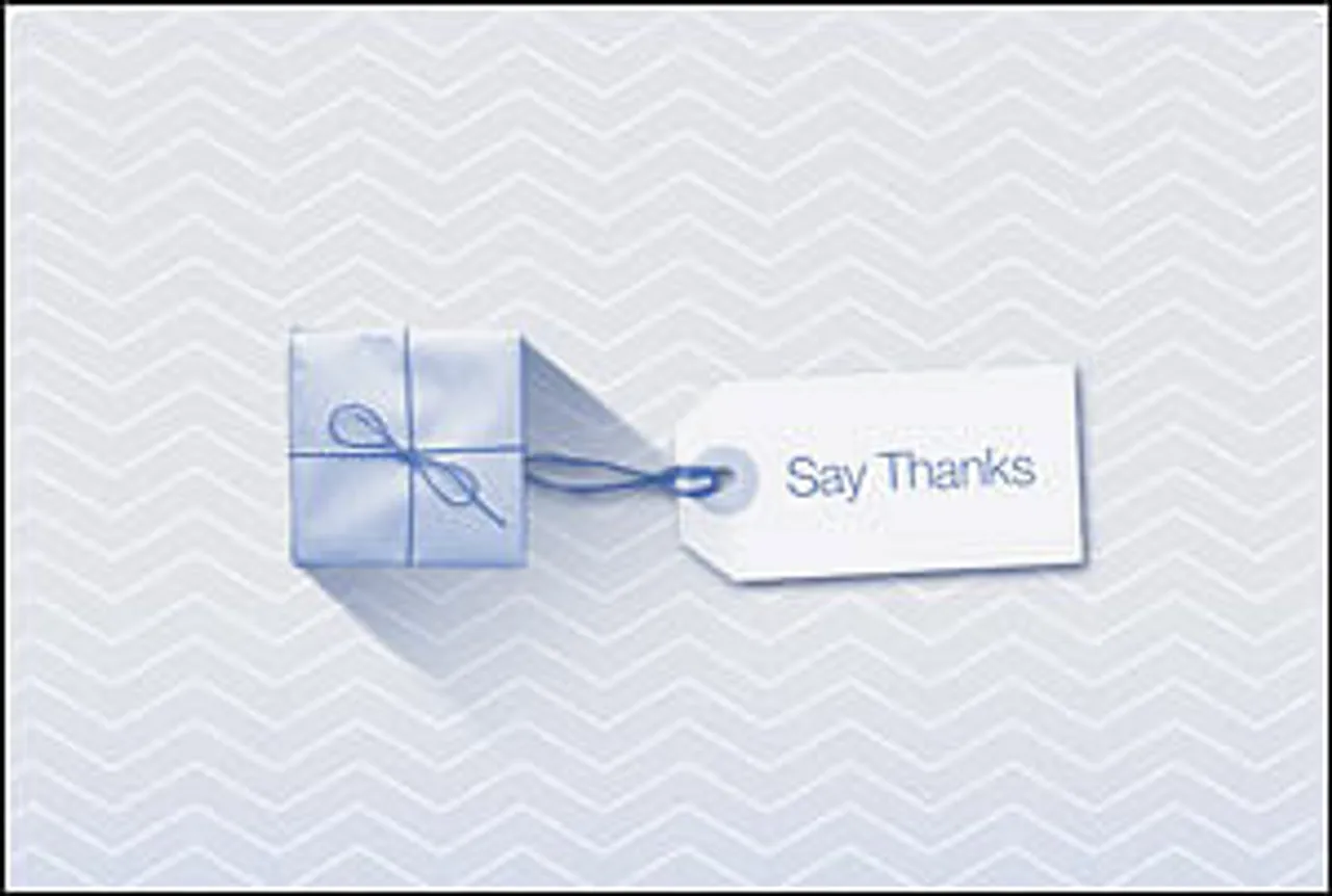 'Say Thanks' with Facebook